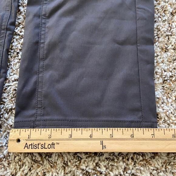 Prana Halle Straight Pant Women's 6 Short Coal Standard Fit Low Rise Stretch - Picture 12 of 13